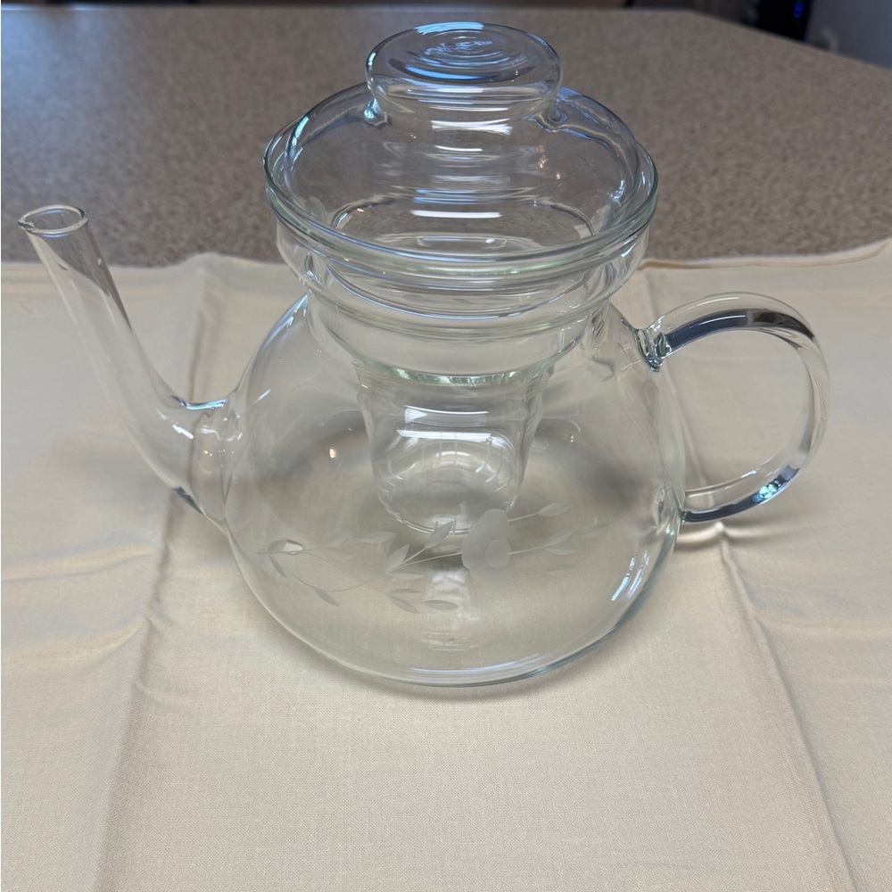 Princess House Crystal Tea Pot